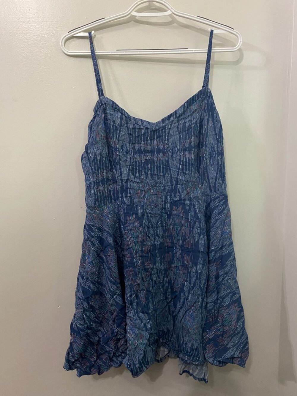 Aeropostale Blue Mini Spaghetti Strap Dress XL